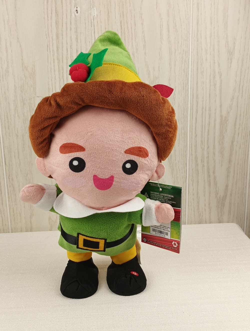 Gemmy "Buddy" The Elf Sidestepper W/Motion & True Sound Tag Works